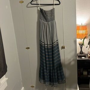 MM Couture by Miss Me smocked tube maxi dress size small
